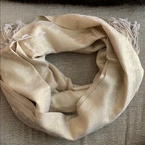 Lilly Pulitzer Gold Cheetah Print Scarf